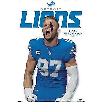 DETROIT LIONS - AIDAN HUTCHINSON FEATURE SERIES 25 Wooden Jigsaw Puzzles UE521