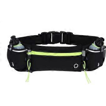 Running Hydration Belt with 2 Water Bottles, Reflective Waist Bag Fanny Pack for Jogging Hiking Cycling, Fits 70-150cm Waist