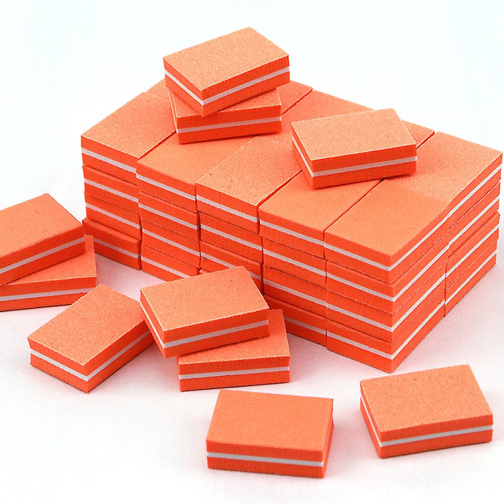 50pcs Nail Sponge Small Square Nail Polishing Block-orangemake Up
