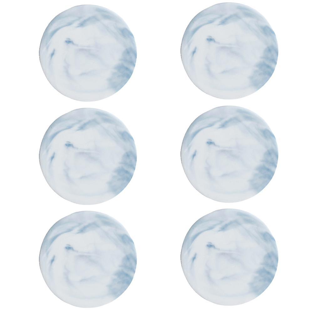 Marble Coasters For Drinks Absorbent With Cork Base,  Gold Ceramic Cup Coaster Set Rustic Home Decor-blue