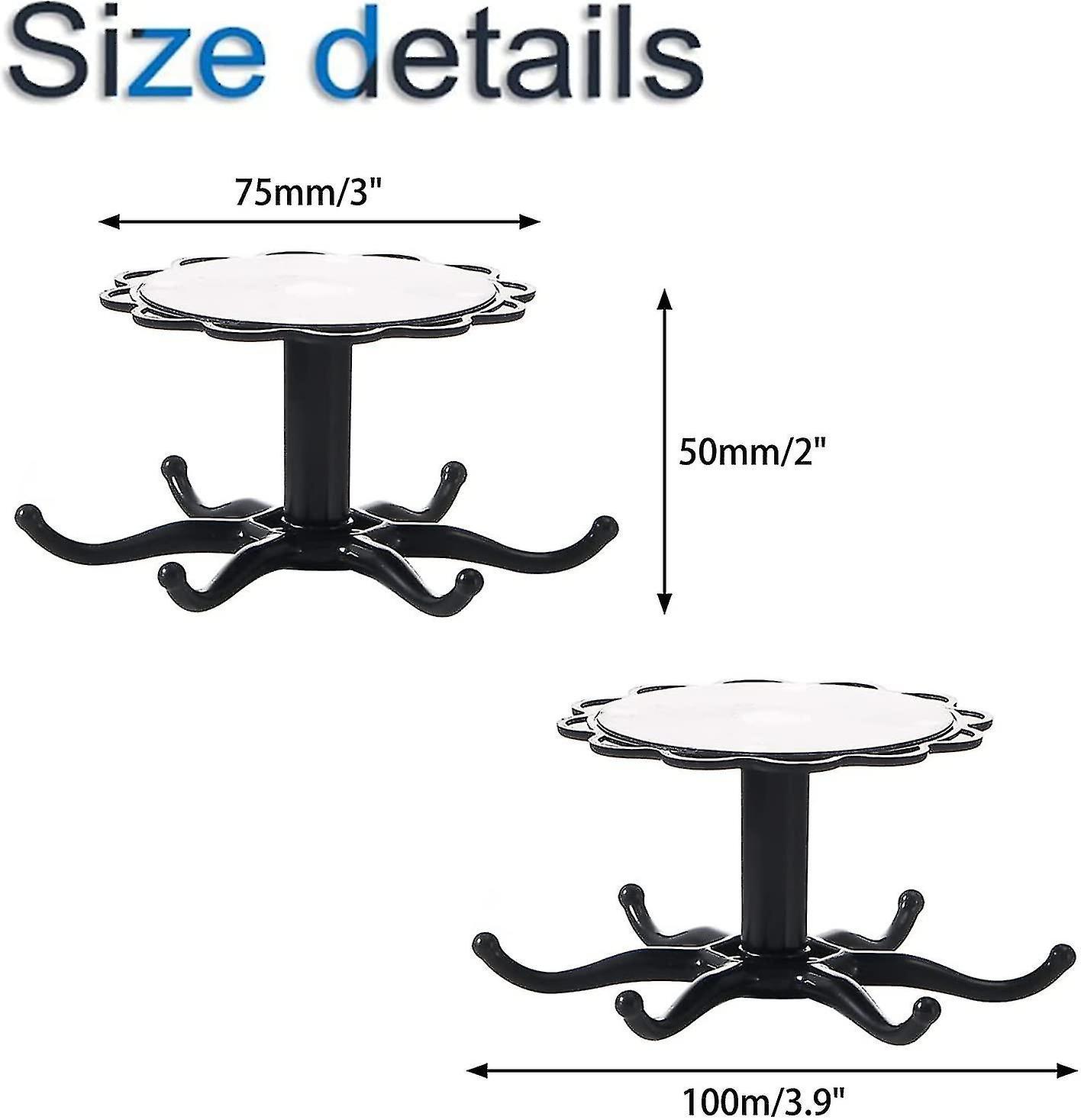 360rotating Hooks, Self Adhesive Multi-purpose Hooks Nail-free Waterproof 6-claw Utensil Hangers for