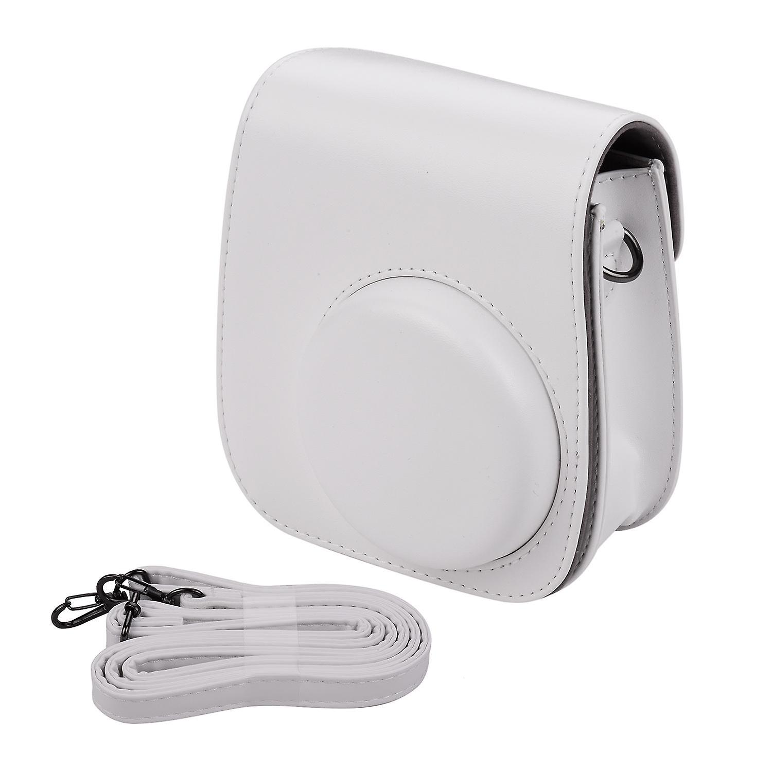 Portable Instant Camera Case Bag Holder PU Leather with Shoulder Strap Compatible with Fujifilm