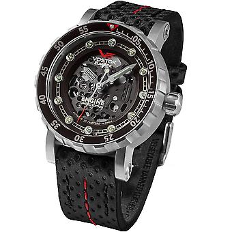 Automatic Analog Men's Watch Engine with Cowhide Bracelet NH72-571A646