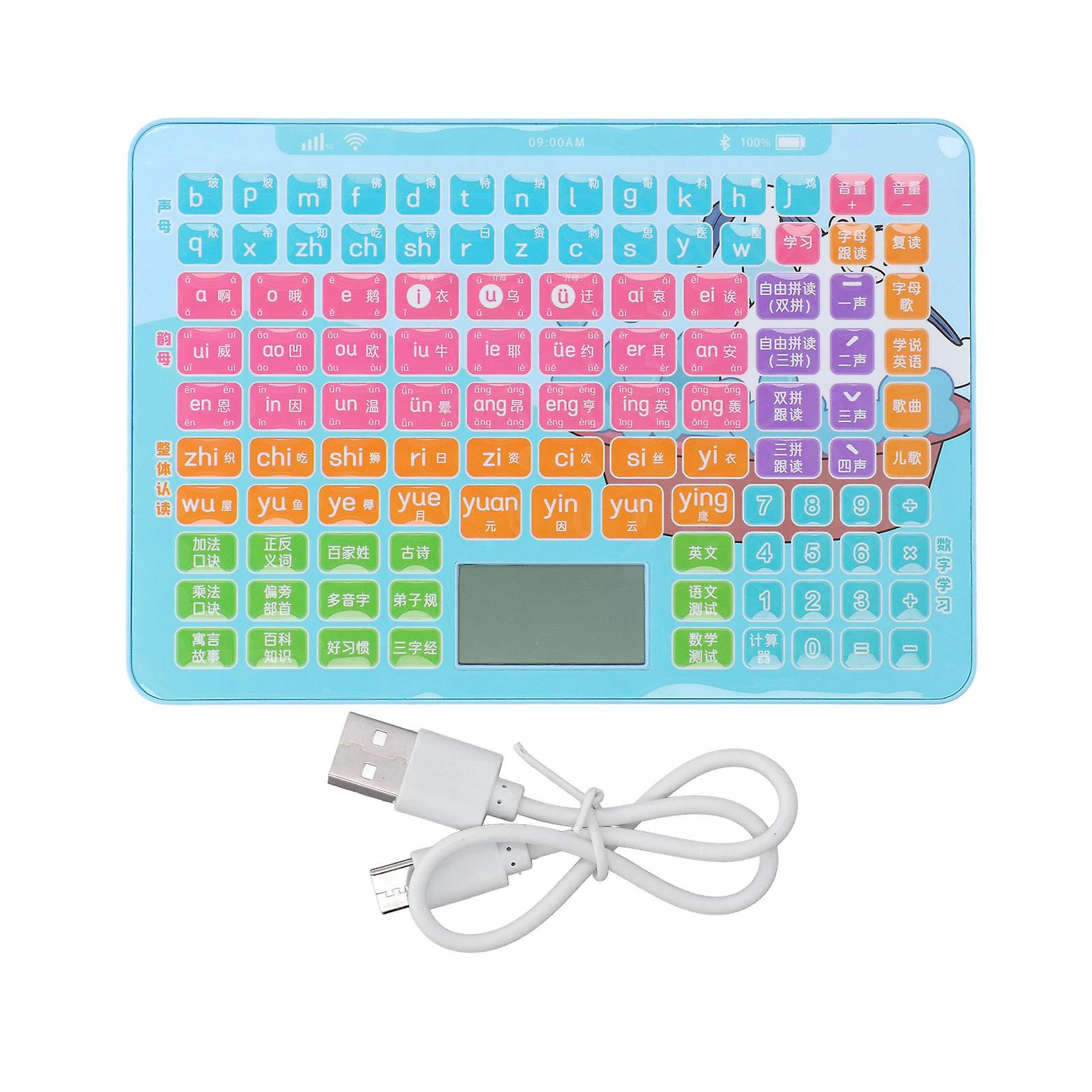 Kids Learning Pad Interesting Multi Functional Portable Children Chinese Learning Tablet for Early Education