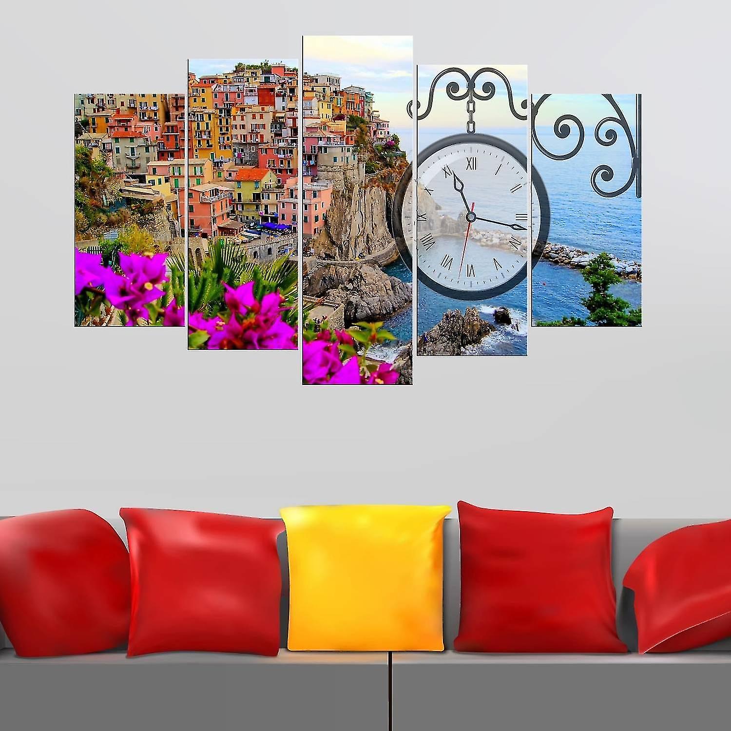 Portofino 5 Piece Wall Clock Table