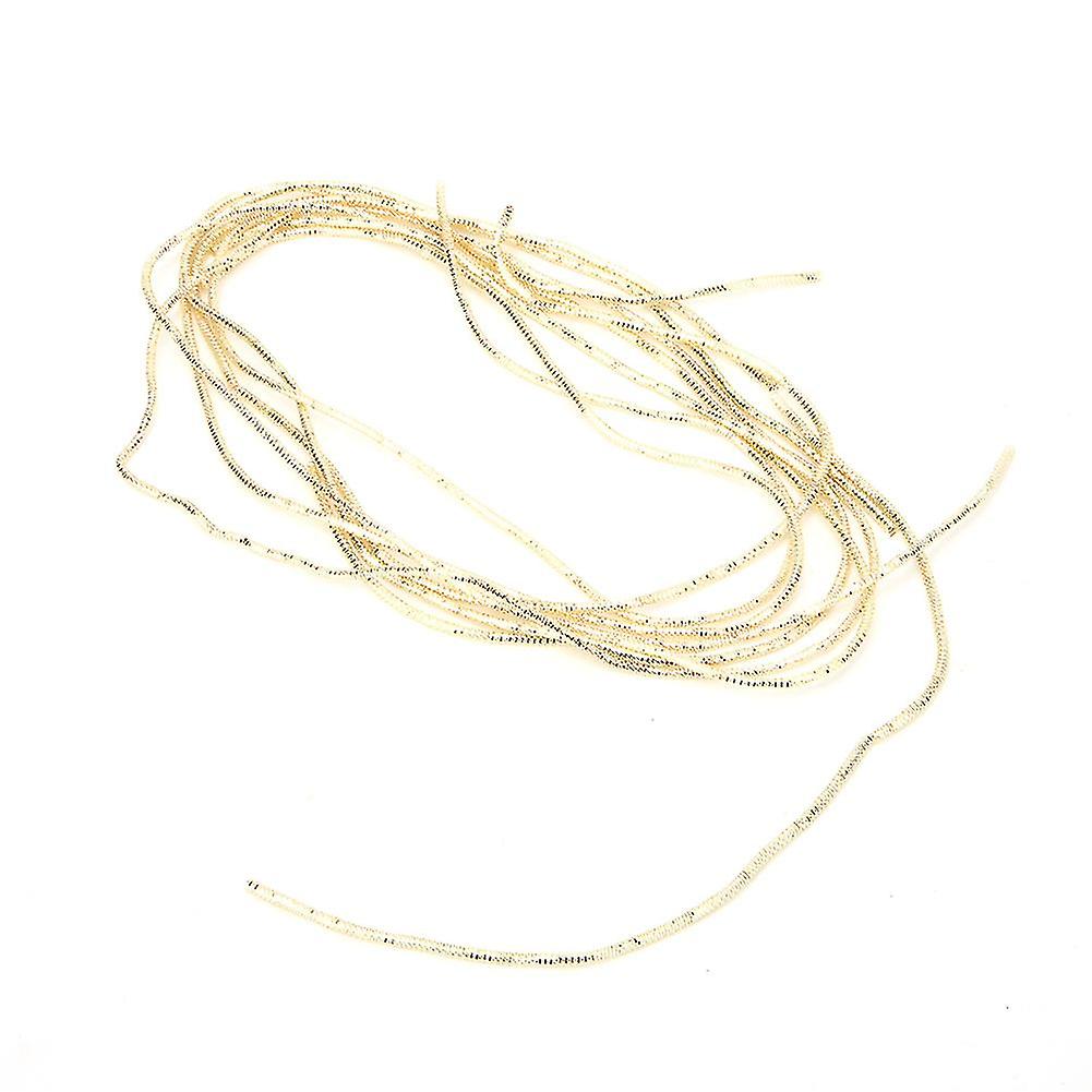 Embroidery Thread Copper Wire Sewing Stitching Gloss 1.5mm  Dia. Manual DIY StringGolden