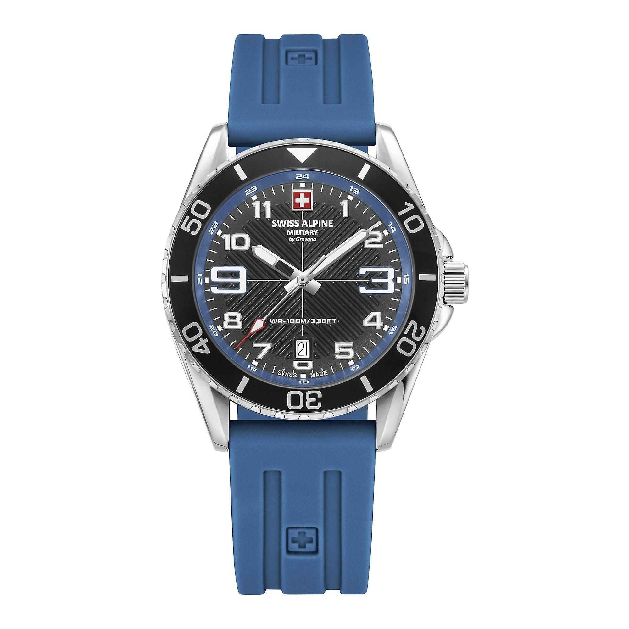Swiss Alpine Military Men's Watch Analog Quartz 7029.1835SAM Silicone