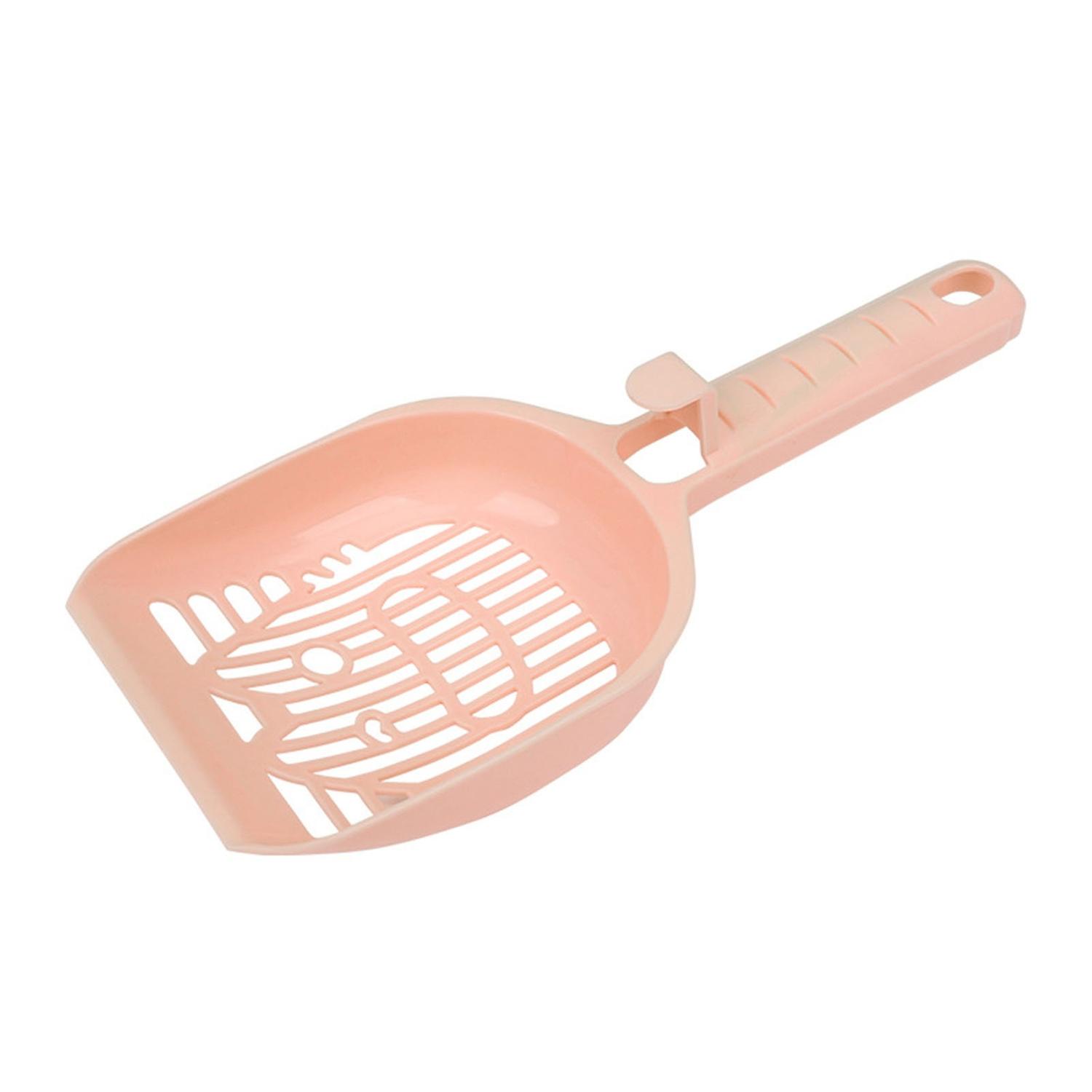 Pet Cat Litter Scoop Easy-to-Clean Comfortable Handle Mesh Design with Hanging Hole Efficient Cat