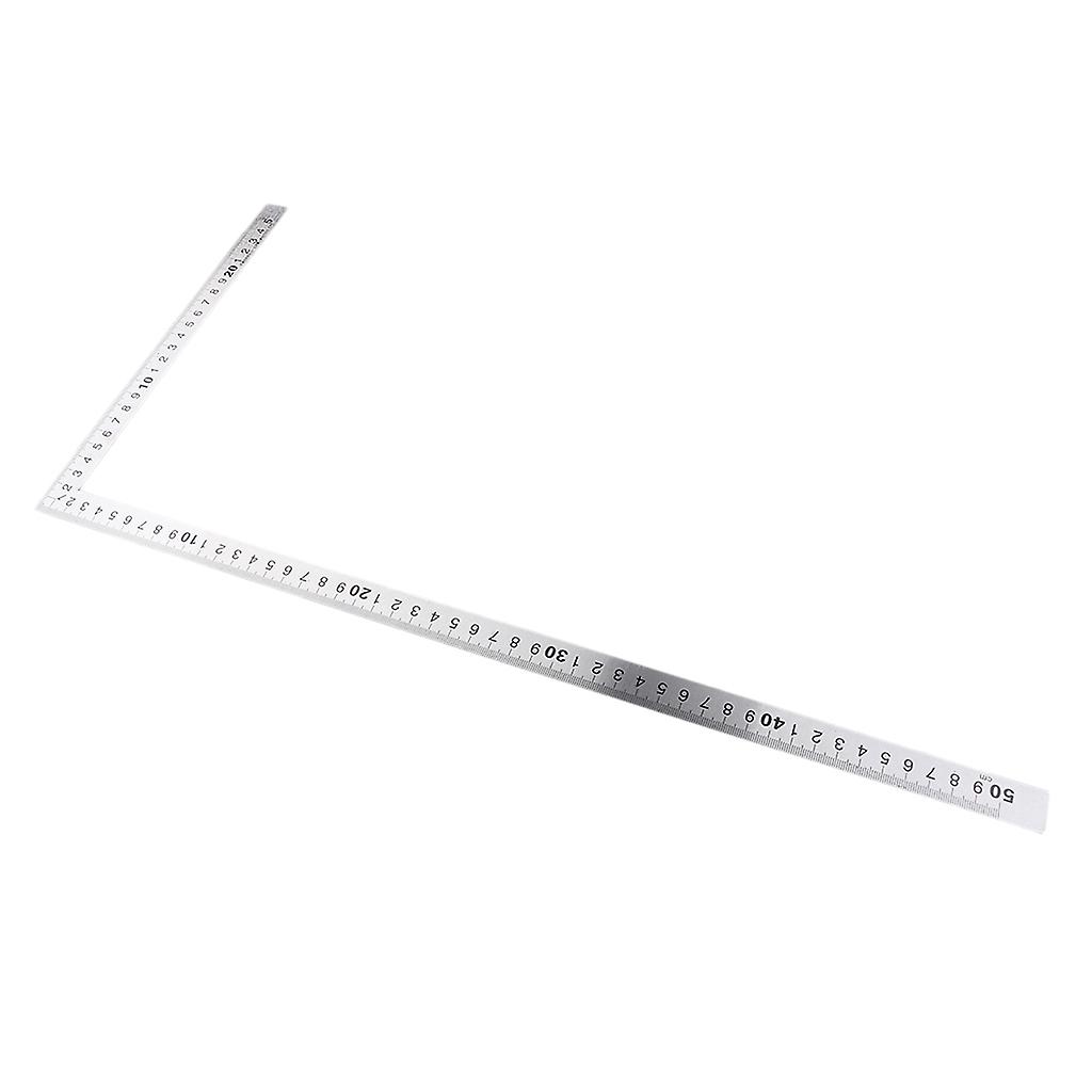 L-Square Stainless Steel Measure Ruler Engineer Carpenter Woodwork Tool