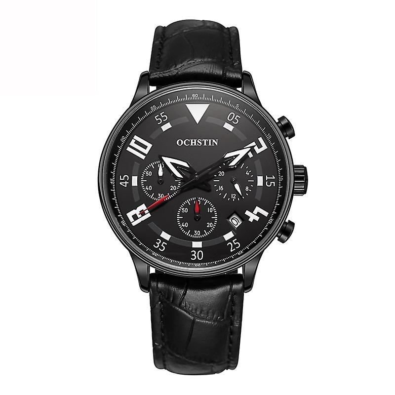 Quartz Men Leather Watch Ochstin 6050B