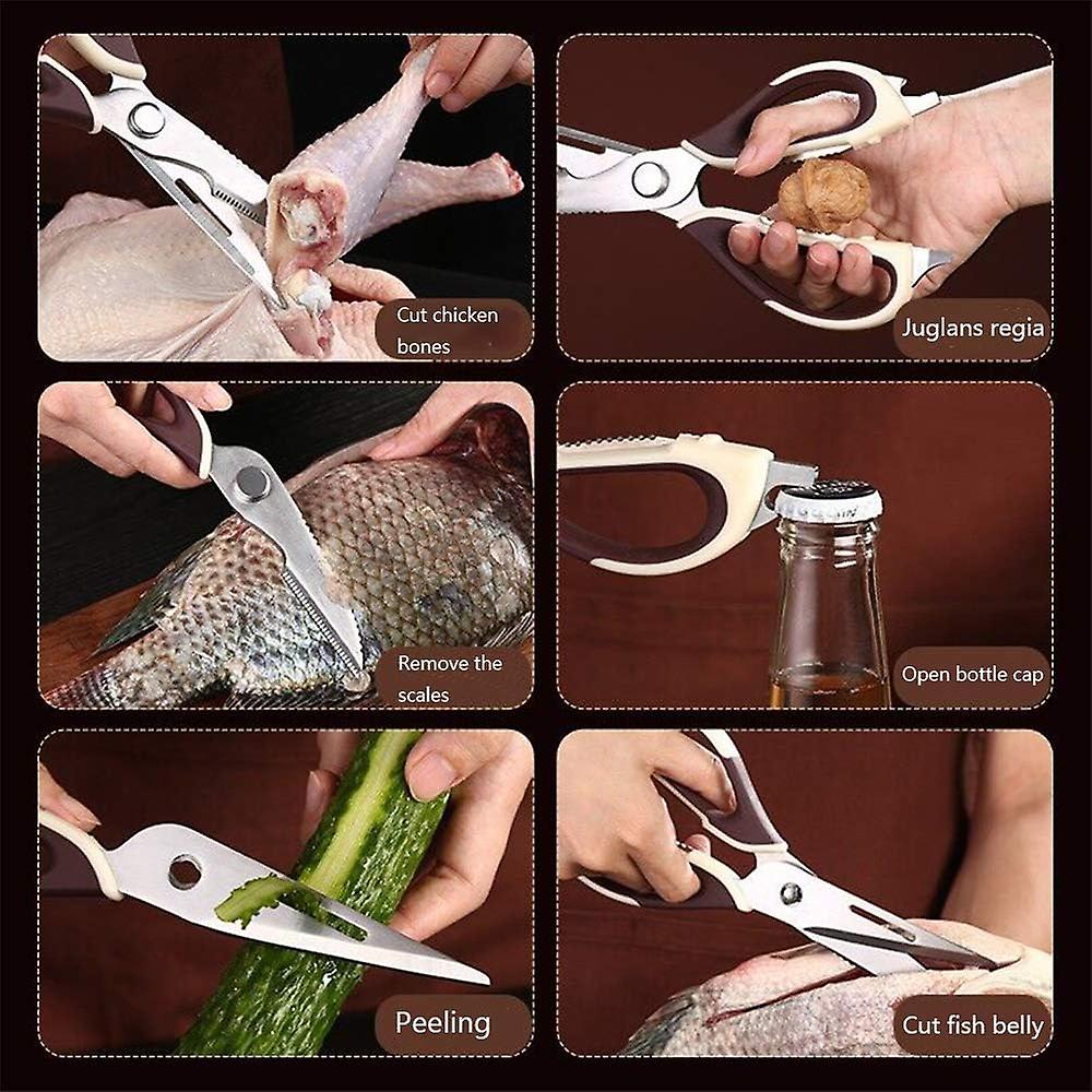 Kitchen Scissors, Multifunction Scissors Poultry Scissors, Household Scissors for Chicken Fish Poultry Vegetables Herbs