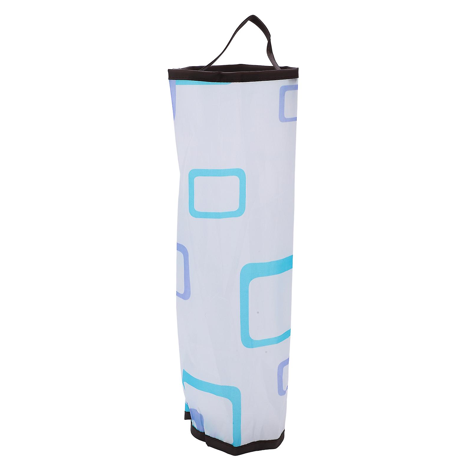 42x18cm Small Items Storage Bag Large Capacity Portable Polyester Refuse Pouch Container for CampingWhite