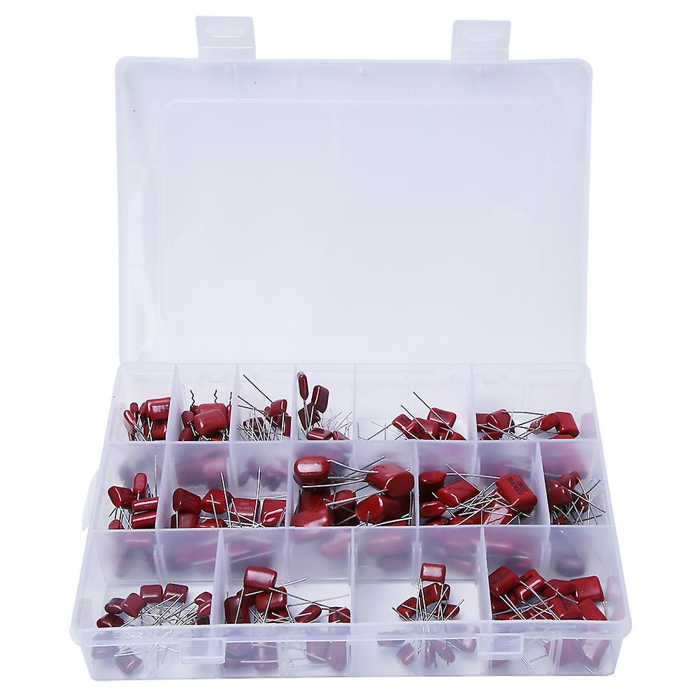 Risegun Polypropylene Capacitor 180PCS CBB Polypropylene Film Capacitor Assortment, 10nF/0.01µF/400V, 68nF/0.068µF/630V, Electronic Capacitors for