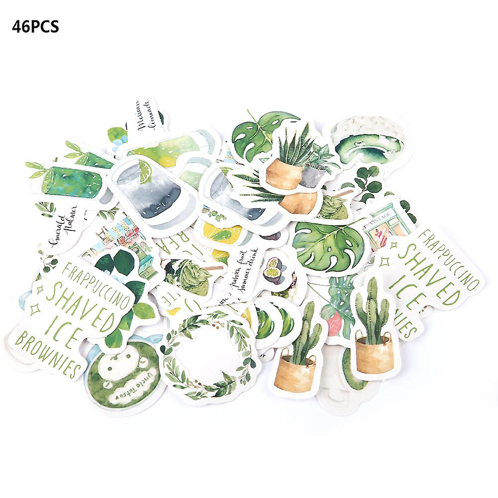 46pcs DIY Sticker Set: Album Diary Scrapbooking Decoration Accessories (C01060)