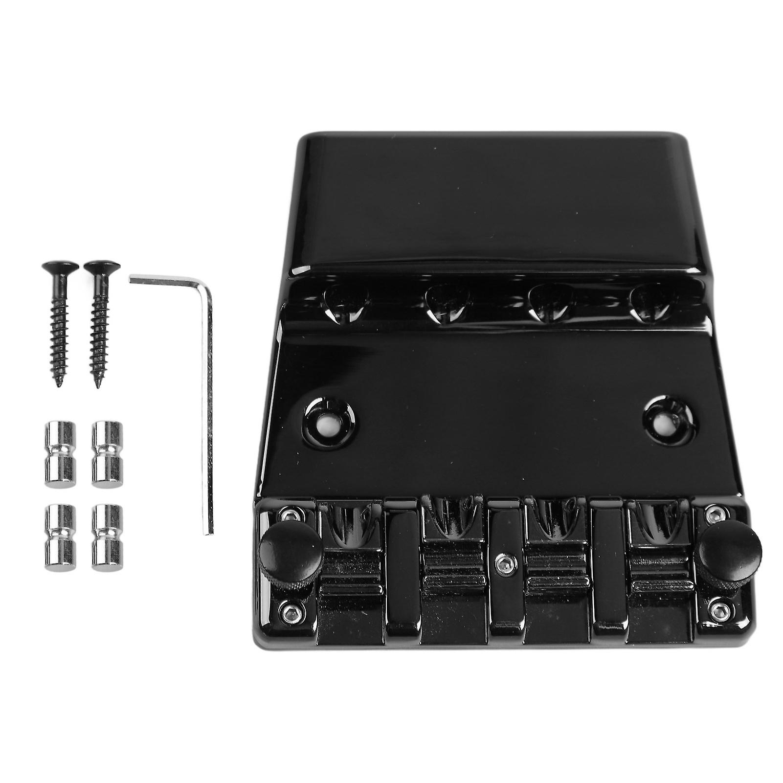 ギターブリッジ4弦メタルテールピース楽器アクセサリーベースエレキギター用