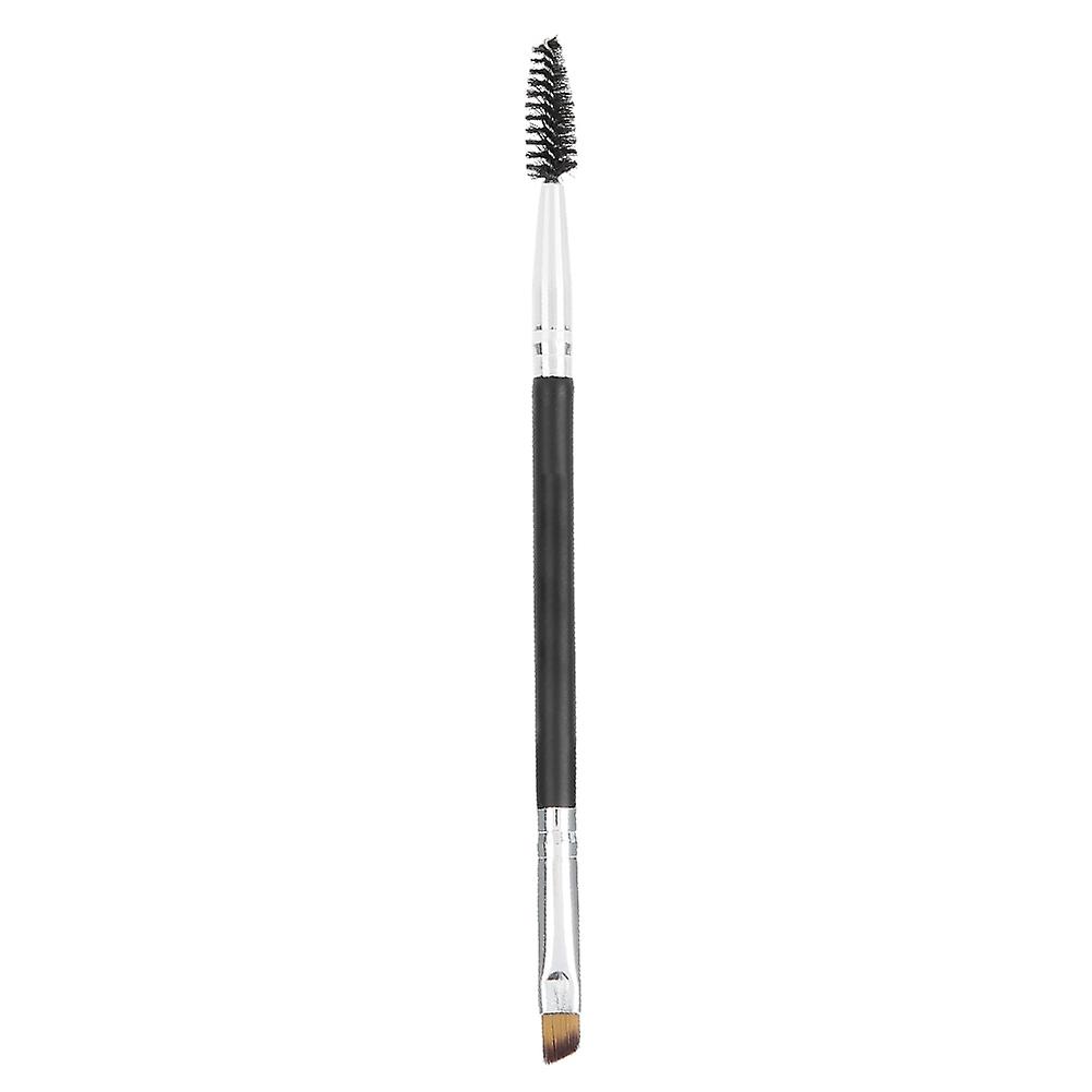 Double Ended Eyebrow Brush and Mascara Wand with Bevel Eyelash Extension Comb for Precise Grooming and Styling
