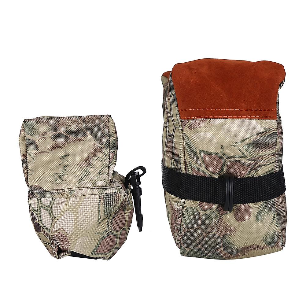 Unfilled Front & Rear Shooters Gun Rest Sand Bags Shooters Rest Bag (Brown Camouflage)