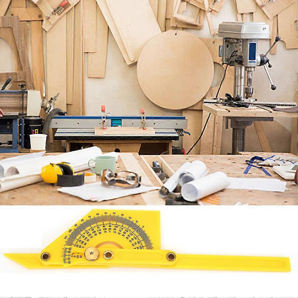 Plastic 180° Pointer Protractor Ruler Durable Woodworking Tool