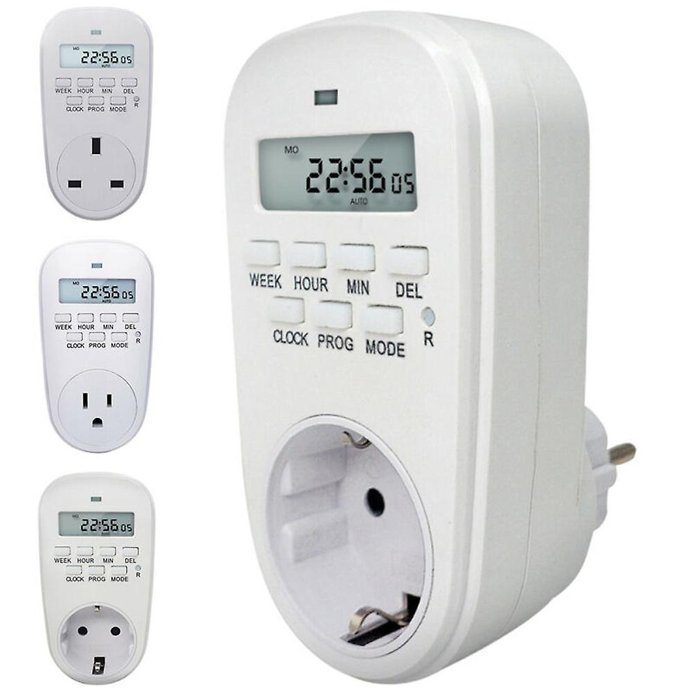 US EU UK Plug Smart Electronic Digital Time Controller Timer Switch Socket