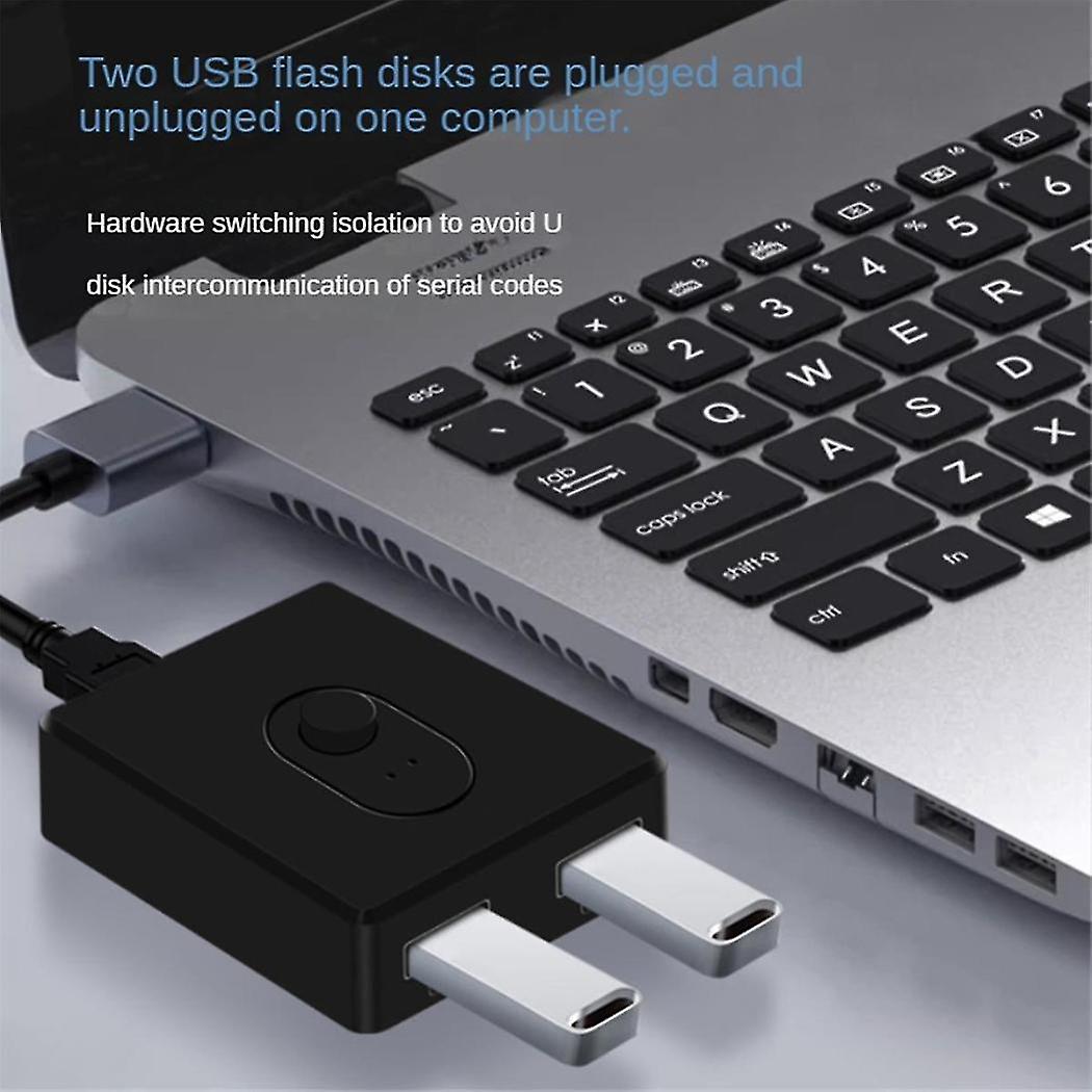 Usb 3.0 Kvm Switch 1x2/2x1 Switch Switcher Usb Splitter Shared Controller For Laptop Computer Printer Keyboard Mouse, D