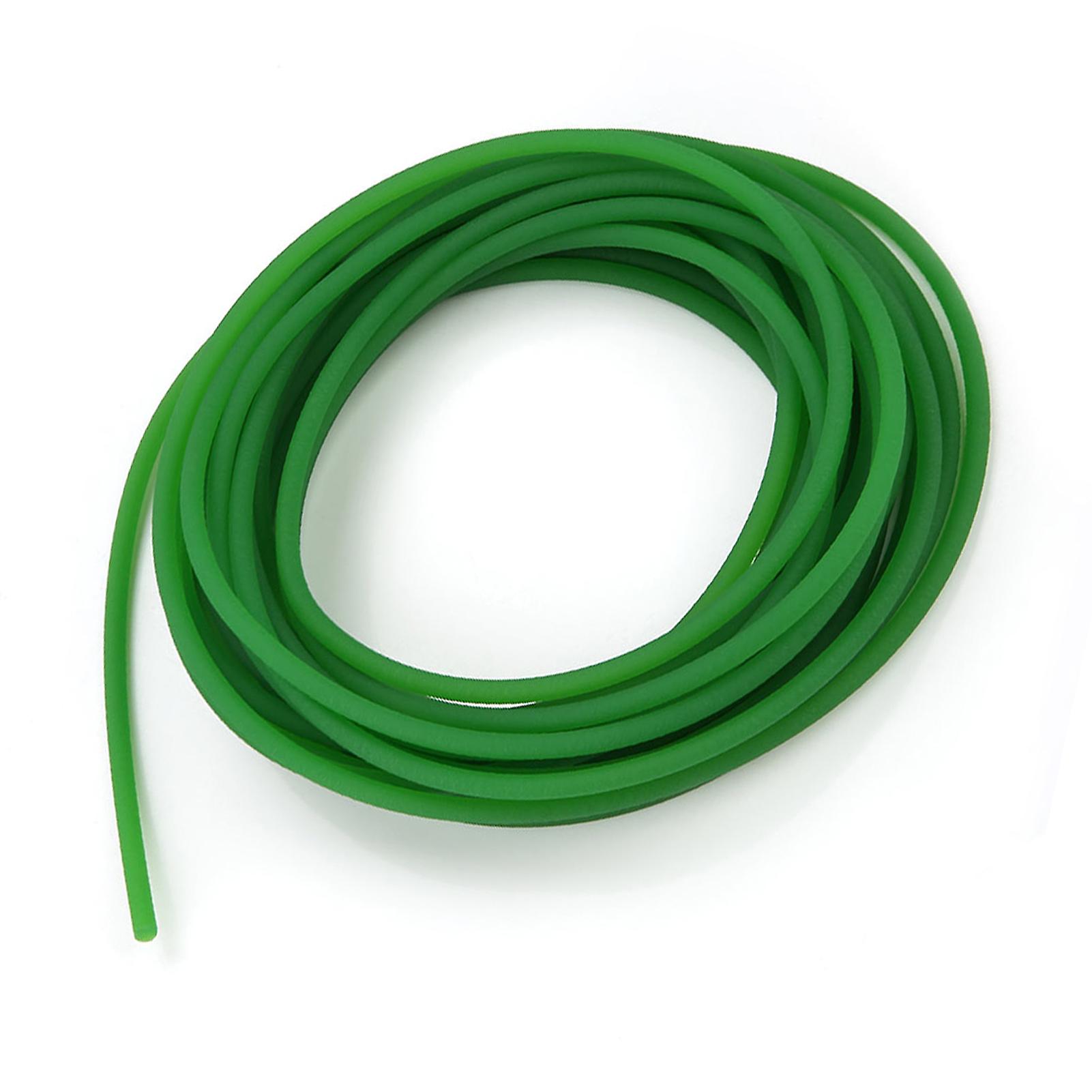 Green Rough Surface PU Polyurethane Round Belt 5mm x 10m Durable