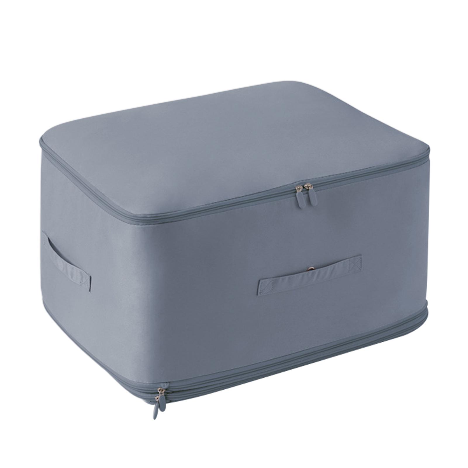 Zippered Closure Quilt Compression Organiser Multifunctional Clothes Storage Box for Blanket Wardrobe