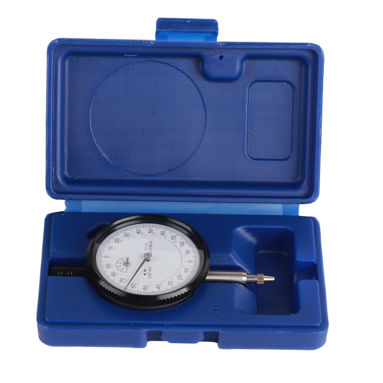 8 Jewels Shockproof Dial Indicator 0.001mm 0‑1mm Dial Gauge Measuring Tool