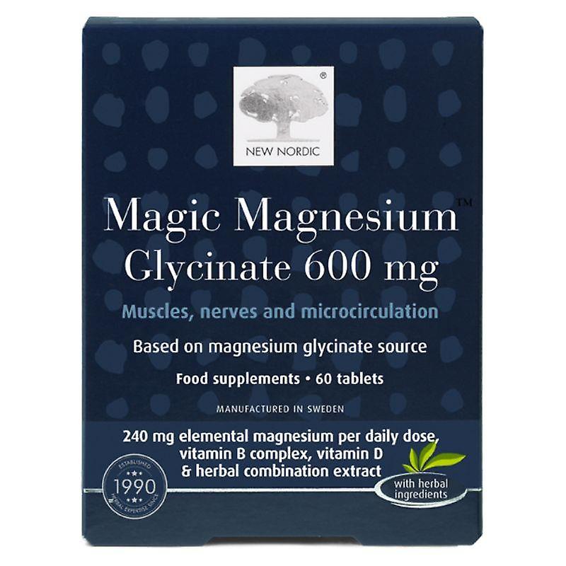 Νέο Nordic Magic Γλυκινικό Μαγνήσιο 600mg Tabs 60 (NLF176)