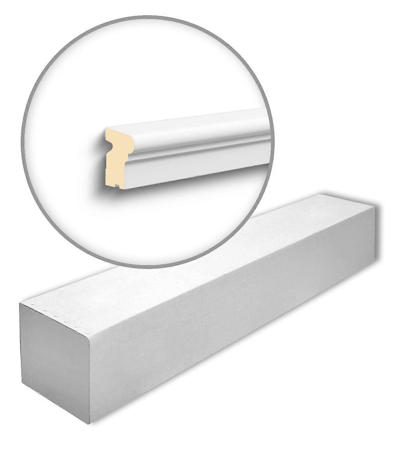 NMC 7 x Window Sill FA14-box 14 meters DOMOSTYL Polyurethane Rigid Foam 200 cm white pre-primed light, robust, extremely dimensionally accurate