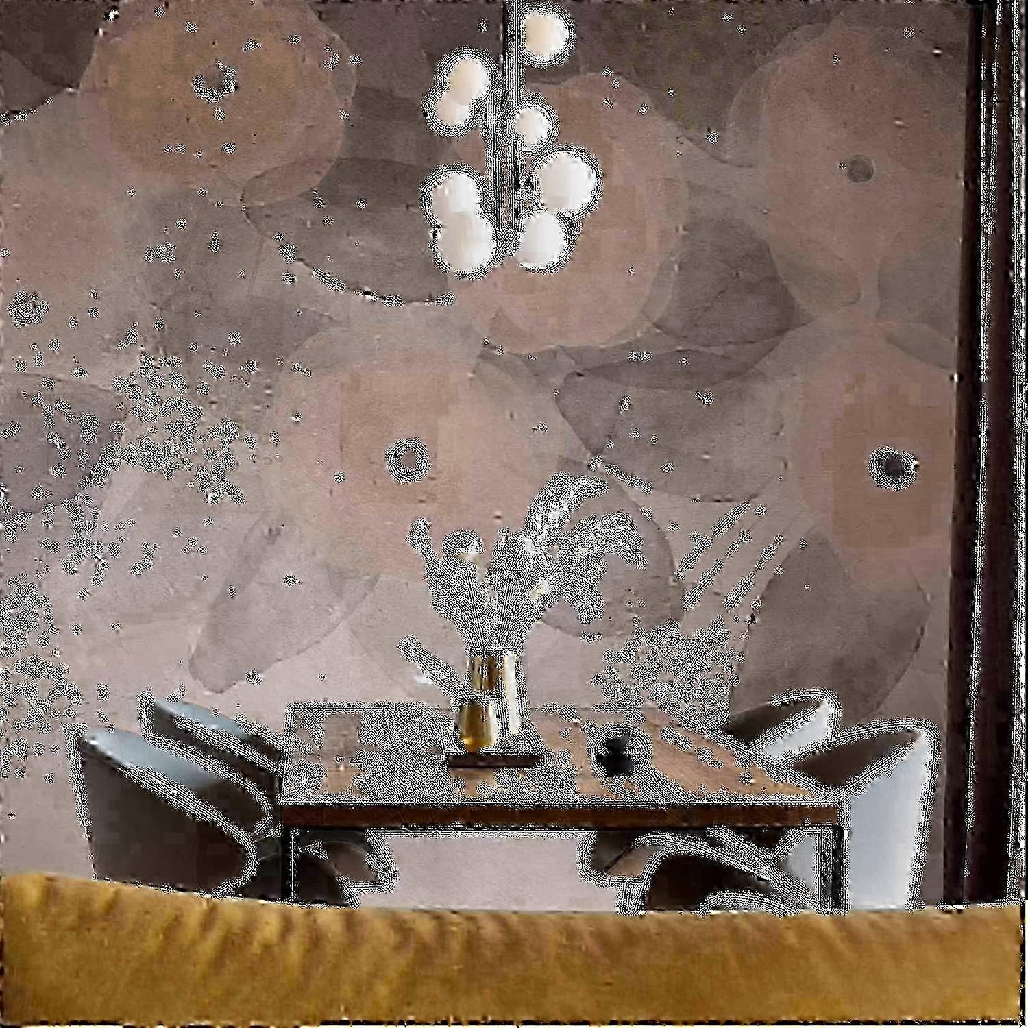 Wall Mural - Minimalist meadow - patterns on a delicate beige textured background