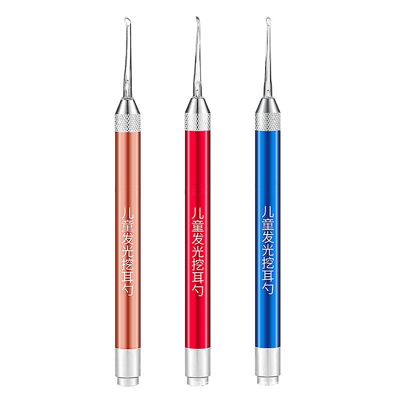 Visible Ear Cleaning Tool Flash Light Ear Spoon Earwax Removal Curette Portable Ear Care Tool