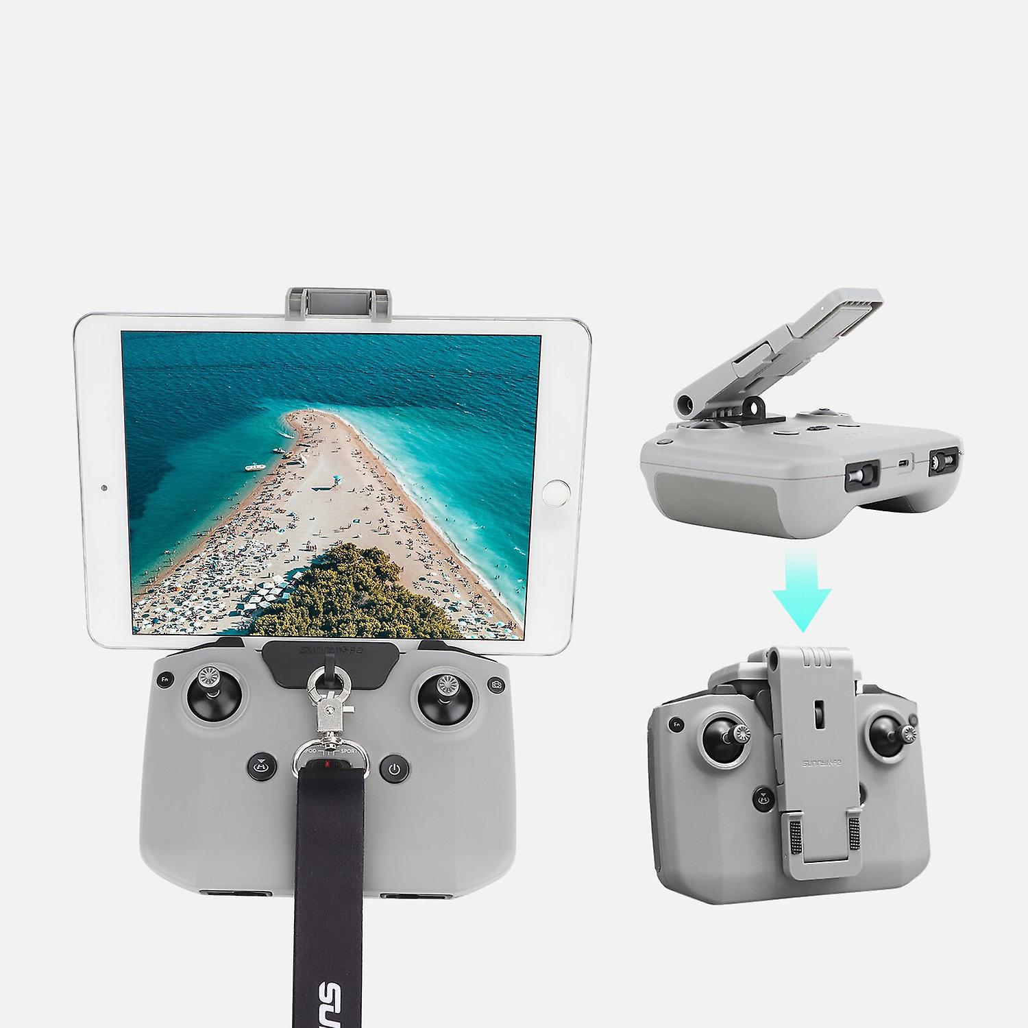 Sunnylife Remote Control Free Hanging Buckle Rope Lanyard with Folding Tablet Bracket for DJI Mini3