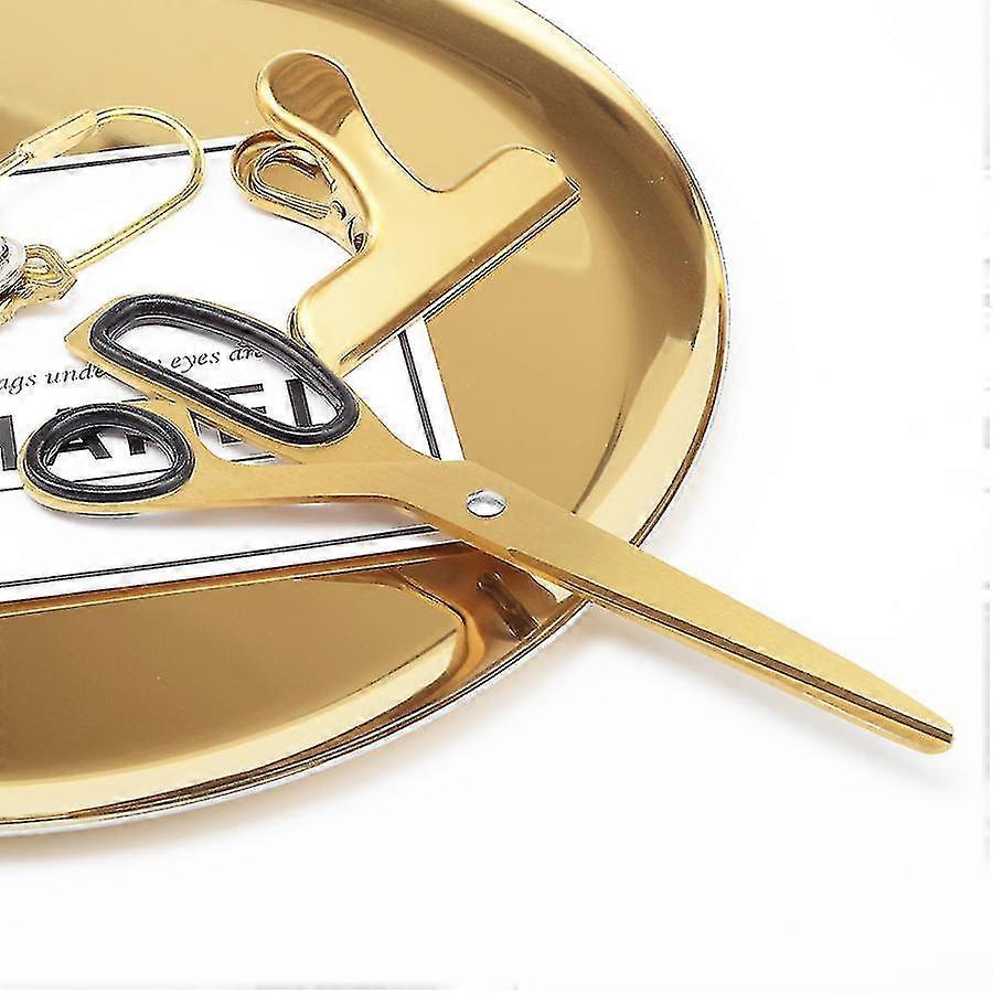 Stainless Steel Ergonomic Brass Scissors Soft Grip Asymmetric Design Scissors