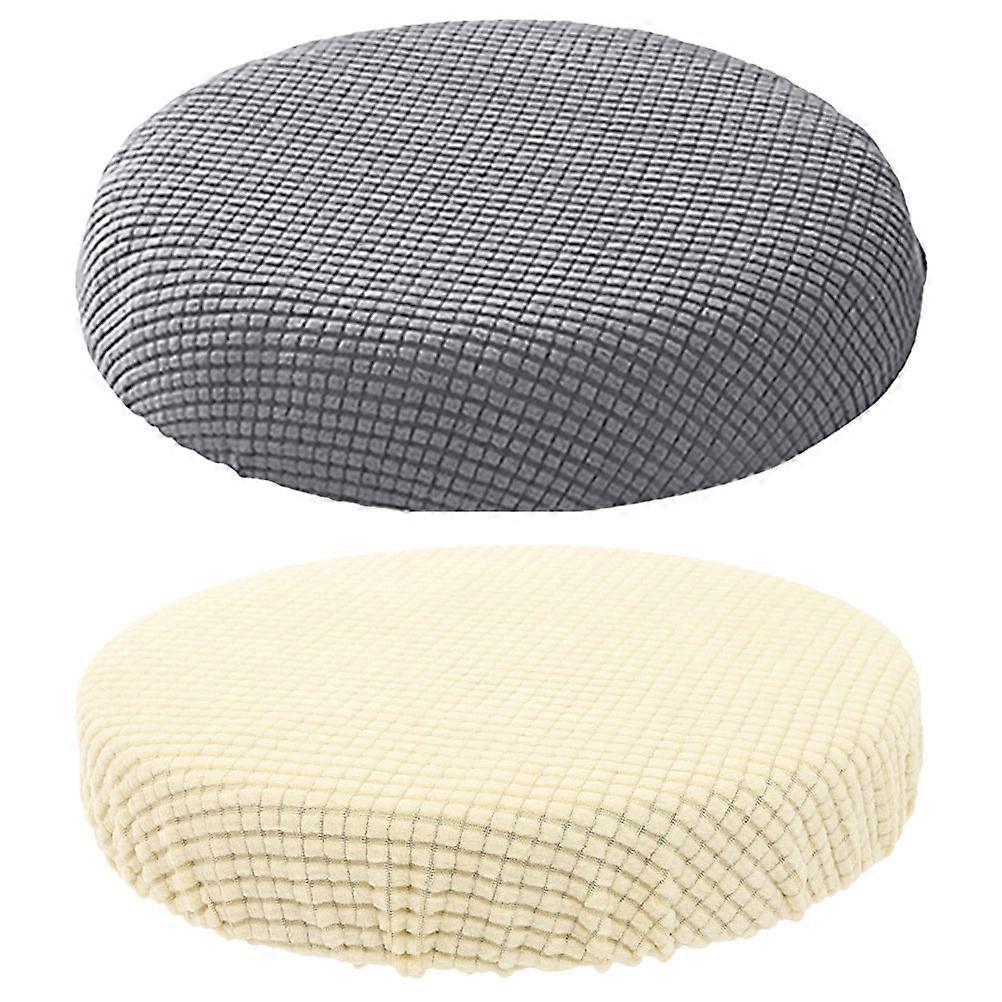 2 stücke Haushalt Runde Hocker Sitz Abdeckung Wiederverwendbare Hocker Staub Abdeckung Waschbar Runde Hocker Protector