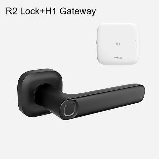 TuyaスマートロックYeeuur2スマートロングハンドルドアロック指紋/ necカード/ロックサポート付きモバイルアプリTuya / alexa / googleホーム