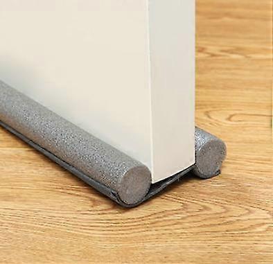 Twin Door Draft Stopper Reduce Noise,36" Leather Door Sweep Breeze Blocker,Adjustable Under Door Draft Stoppers,Soundproofing for Doors,Door Seal Mach