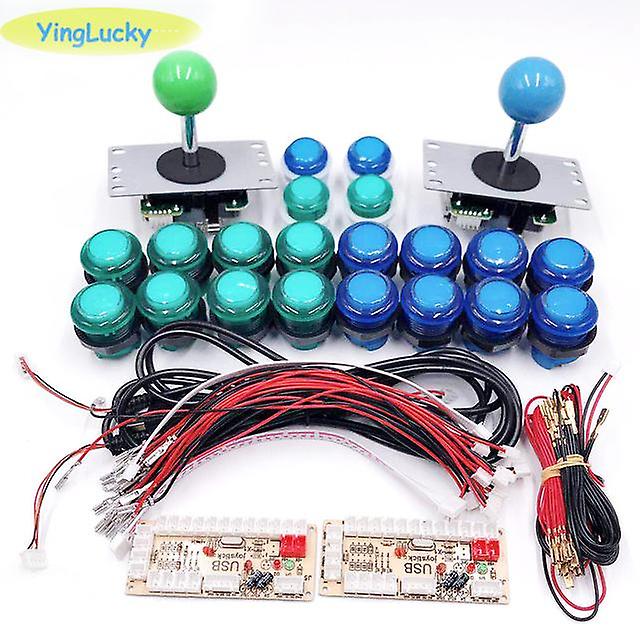 2プレイヤージョイスティックアーケードDIYキットLedパーツボタン+ 