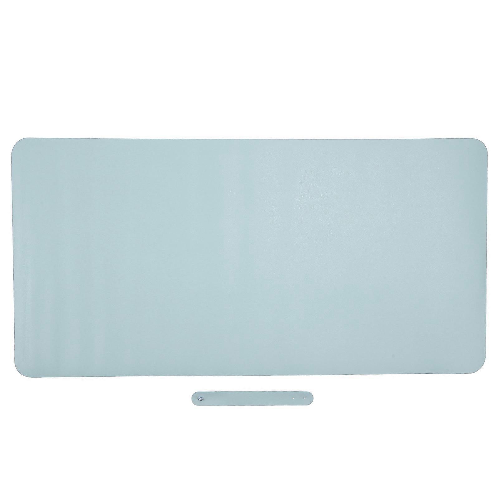 DoubleSided Table Mat Multifunctional Waterproof Leather Writing Desk Mouse Pad(Azure Silver )