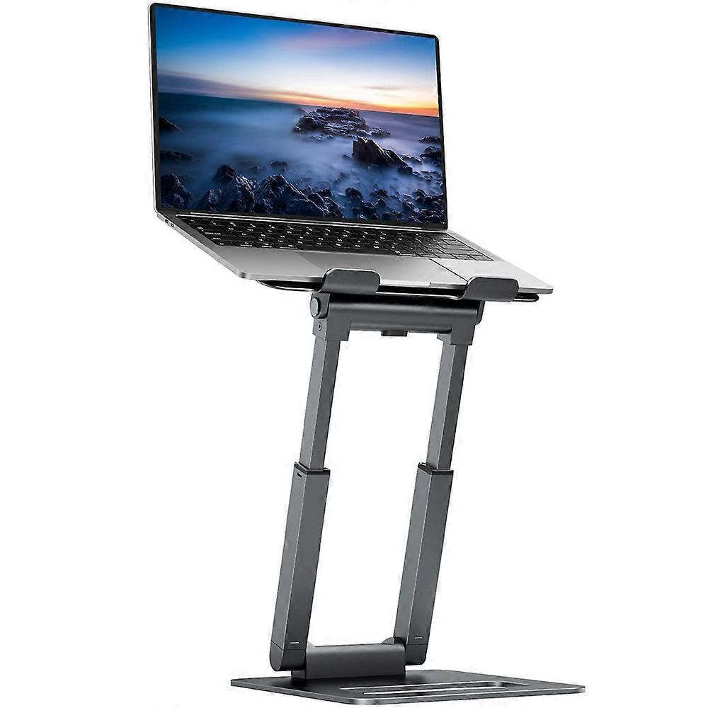 Laptop Stand Height Adjustable, Ergonomic Computer Stand, Adjustable Laptop Stand, Notebook Holder Desk, Standing Desk Converter with MacBook Pro, Lap
