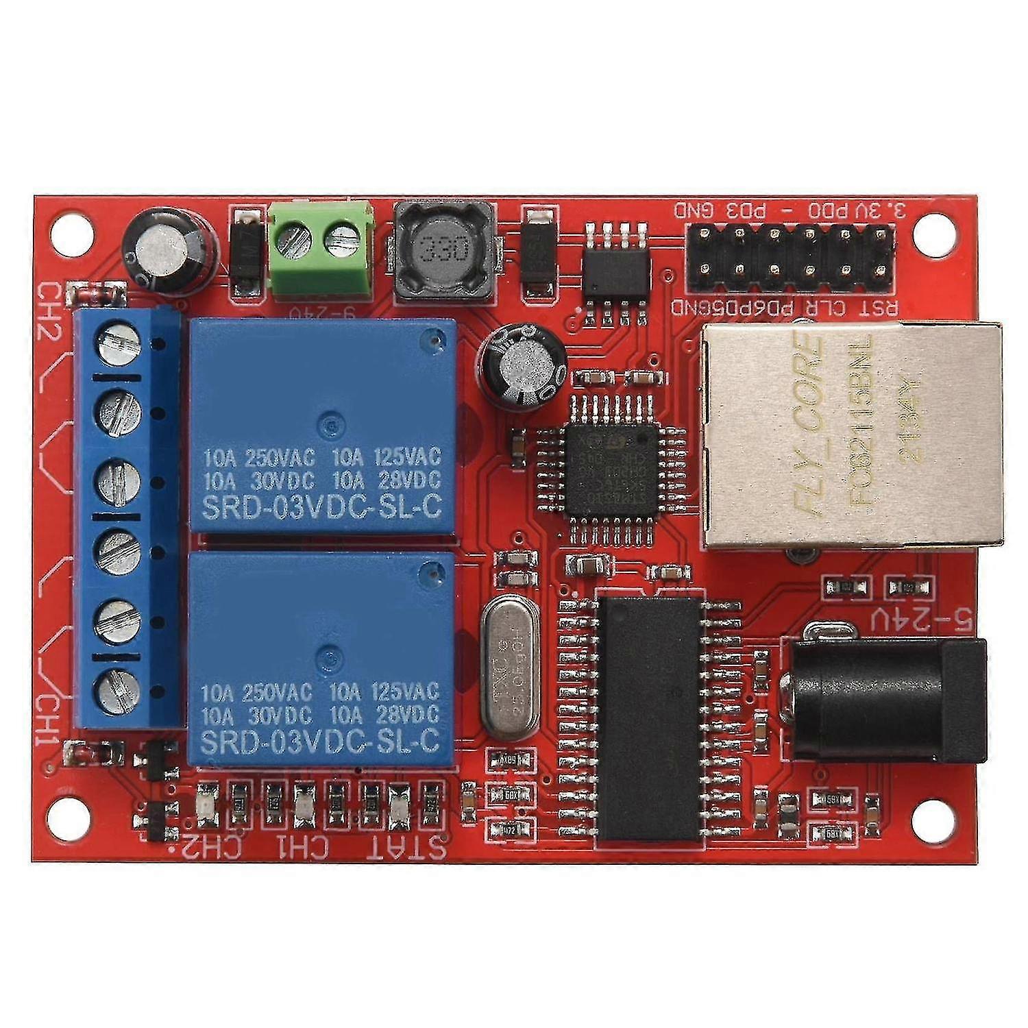 Lan Etet 2-way Relay Board S /udp Module Web Server