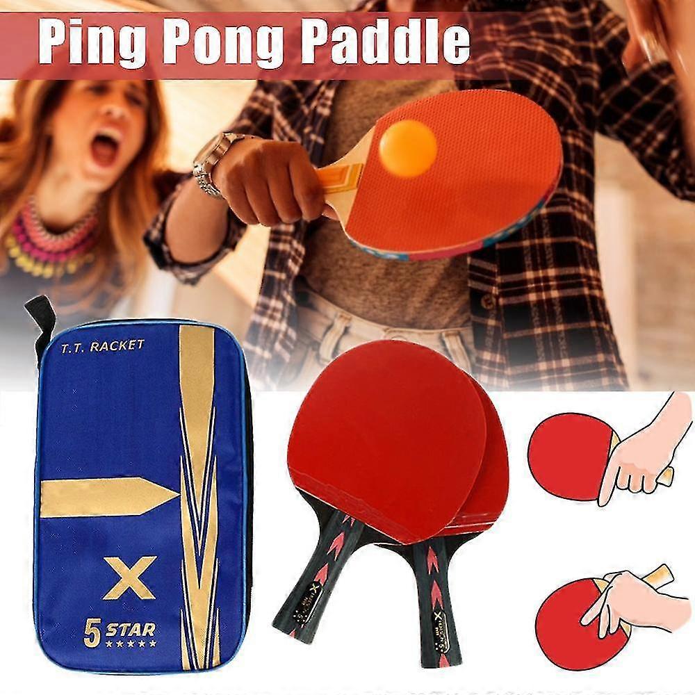 Tennis Racquets 2pcs Table Tennis Racket Carbon Table Tennis Racket Long