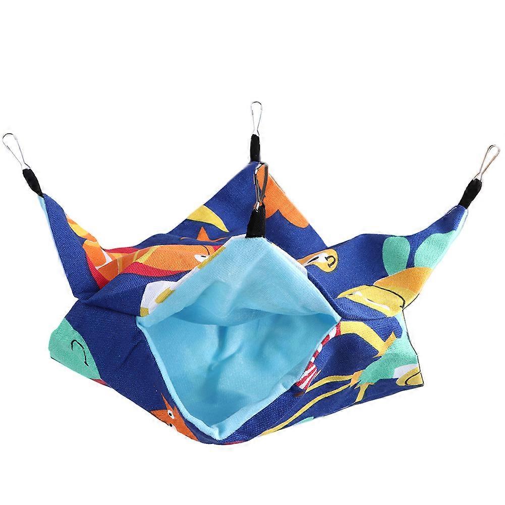 Canvas Pet Hammocks Double Layer Hanging Bed Sleeping Bag for Small Pets