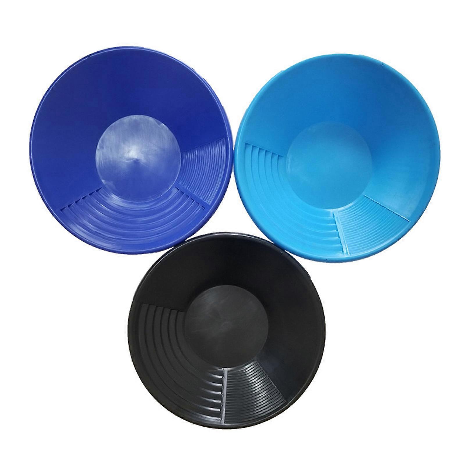Plast Gold Pan Nugget Gruvedrift Mudring Prospektering Panning