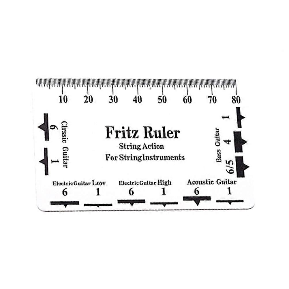 Professional Guitar String Action Gauge Ruler String Pitch Ruler Guitar Supplies