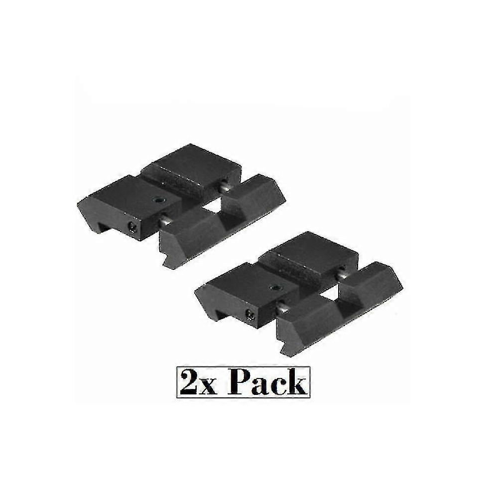 2pcs Dovetail To Weaver Picatinny Adapter Snap In Rail Adapter 11 To22mm Adapter-Excellent