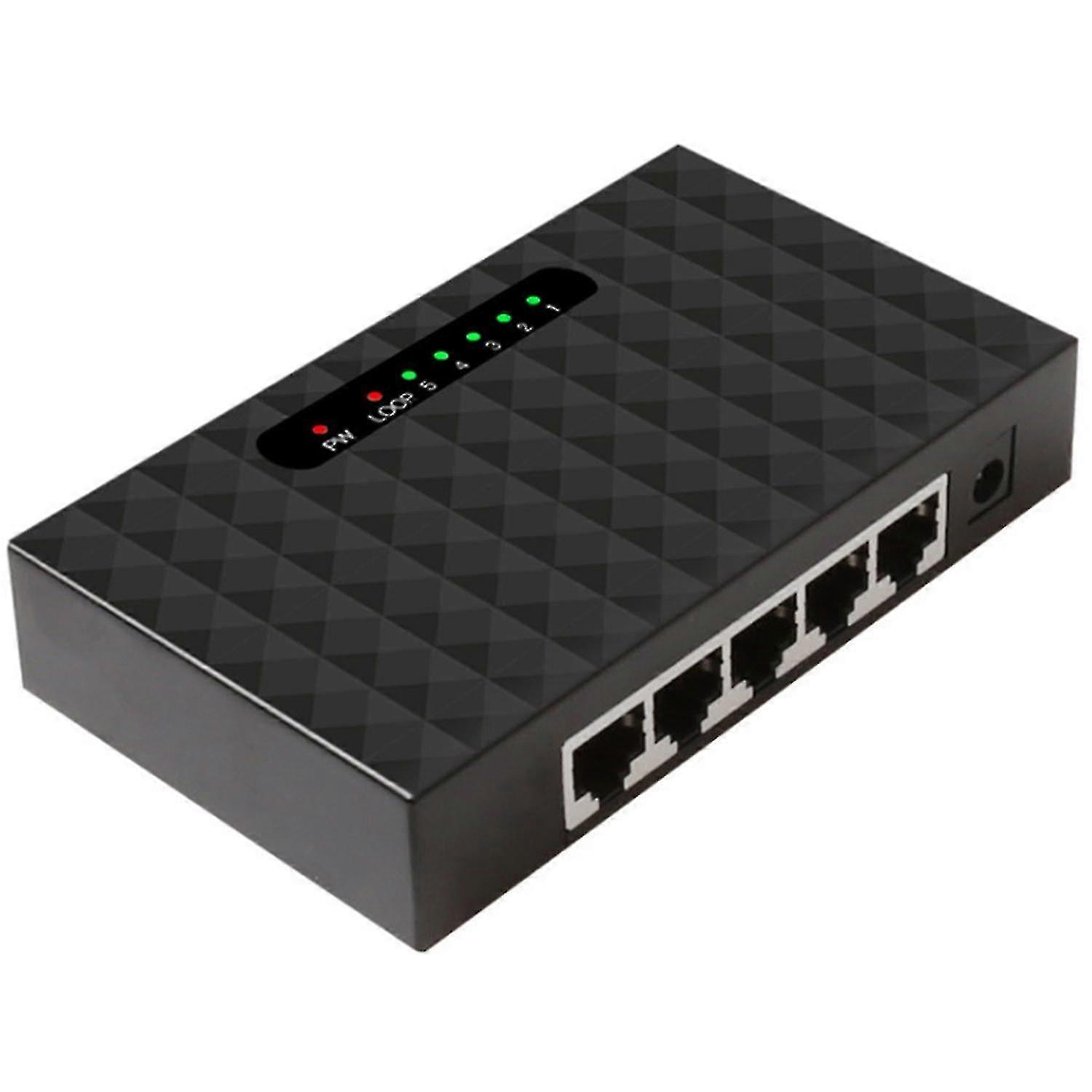 5 Port Network Ethernet Switch Smart Vlan Network Switch Lan Hub Full Or Half Duplex Exchange