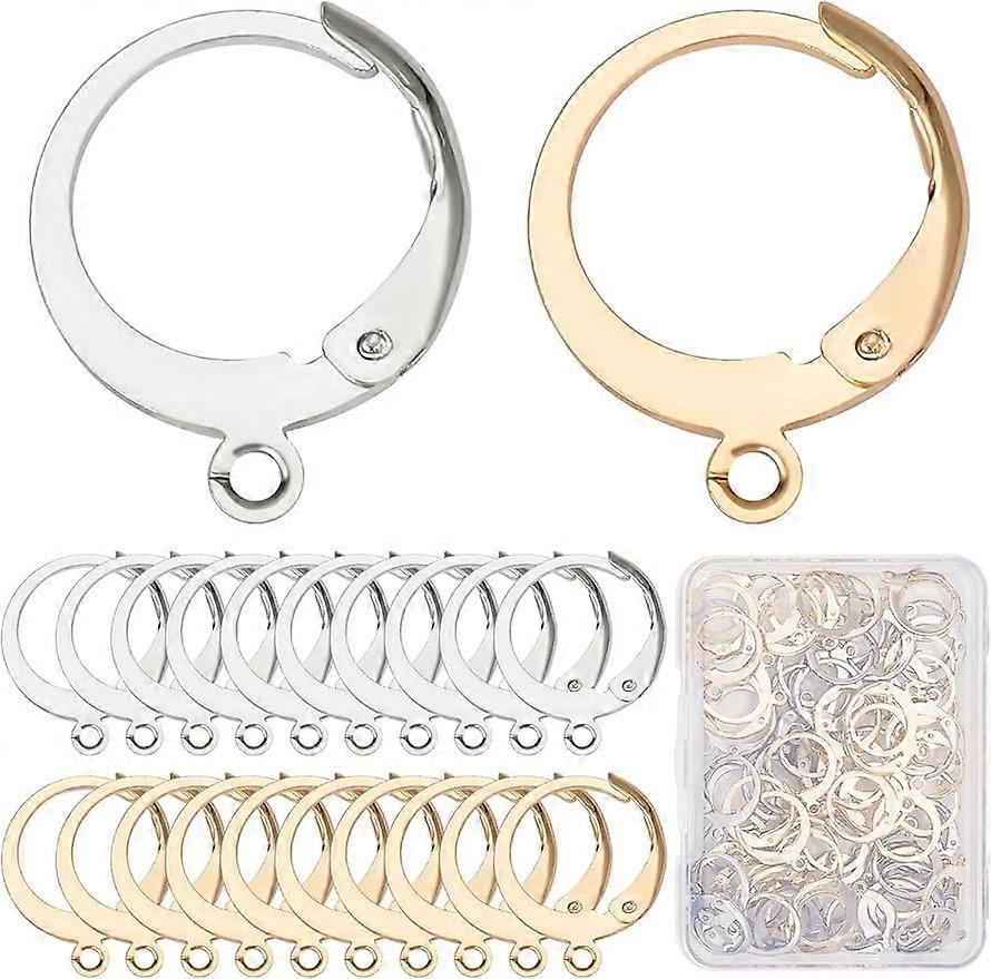 80Pcs 40Pairs Leverback Earring Hooks