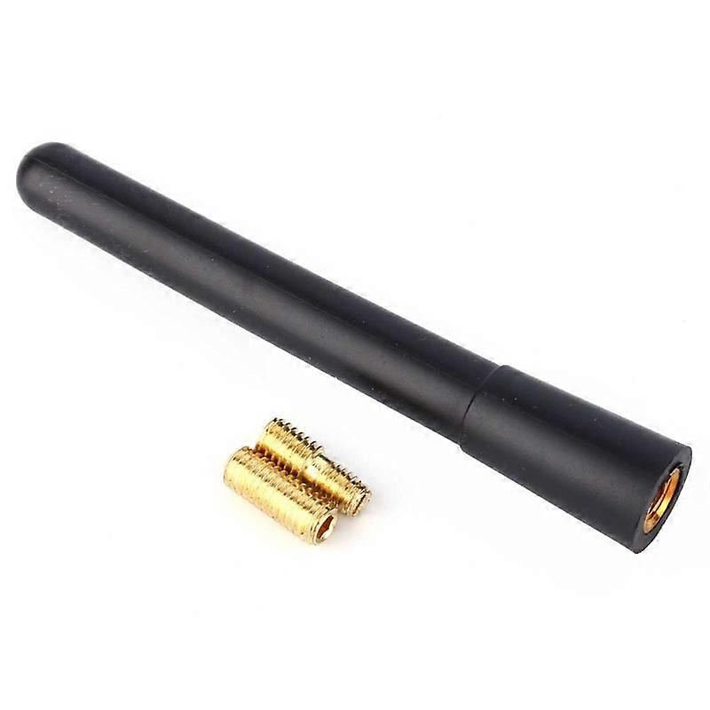 1PC Universal 10CM Car Roof FM Radio Antenna Black Universal Aluminum Short Aerial Mast Screw-in Type Antenna Auto Accessories