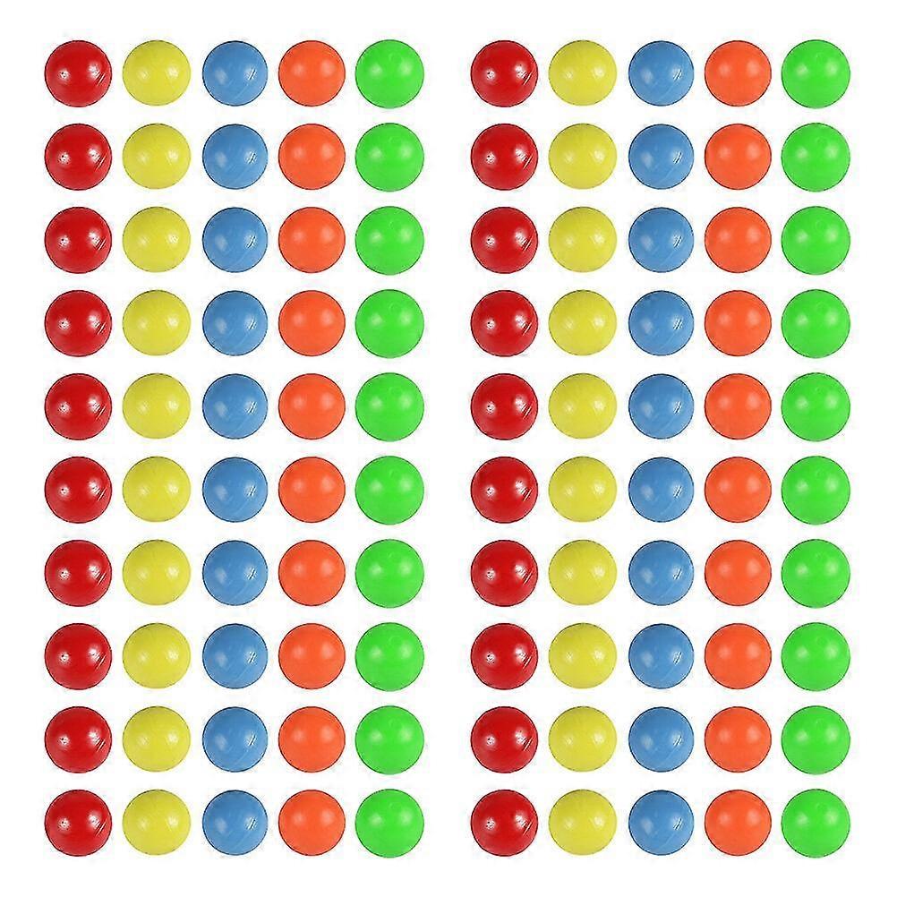 100 palline di plastica colorate per il conteggio delle probabilità (5 colori)