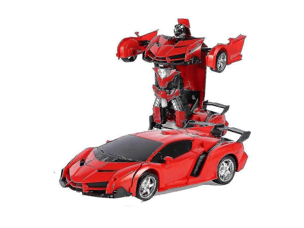 Transformator 2 I 1 Rc bil Kjøring Sportsbiler Kjøring Transformasjon Robot Bil Rød